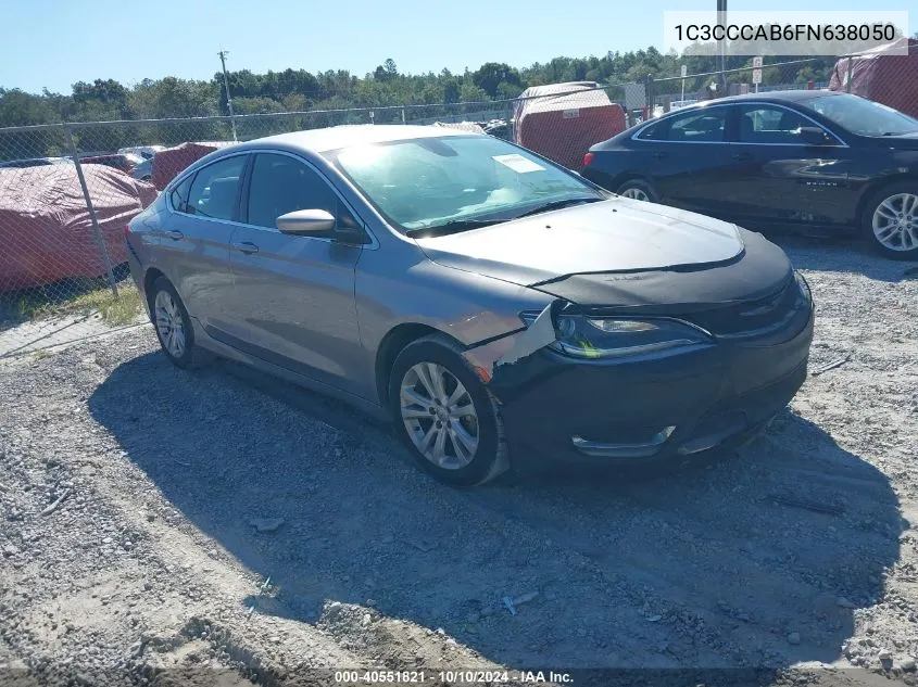 2015 Chrysler 200 Limited VIN: 1C3CCCAB6FN638050 Lot: 40551821