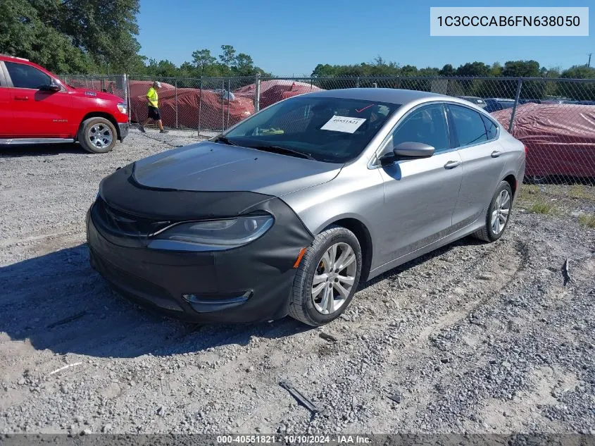 2015 Chrysler 200 Limited VIN: 1C3CCCAB6FN638050 Lot: 40551821