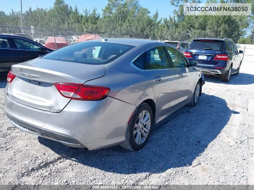 2015 Chrysler 200 Limited VIN: 1C3CCCAB6FN638050 Lot: 40551821