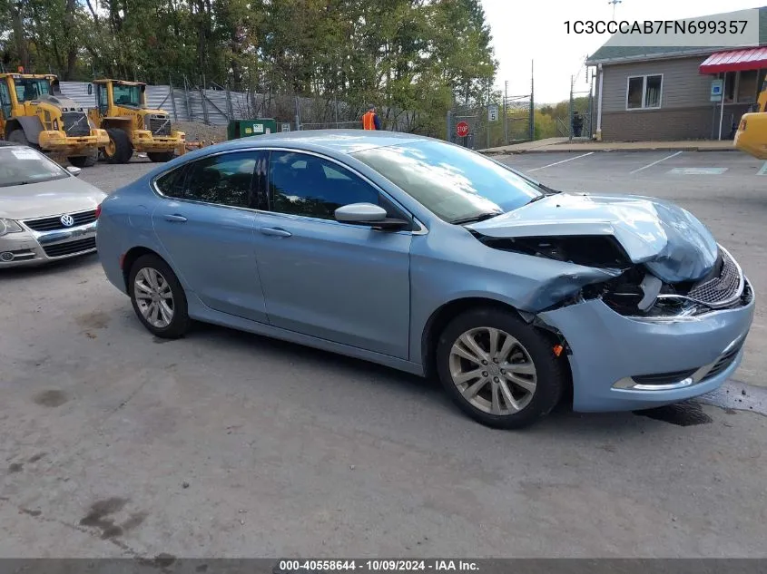 2015 Chrysler 200 Limited VIN: 1C3CCCAB7FN699357 Lot: 40558644