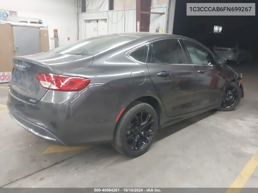 2015 Chrysler 200 Limited VIN: 1C3CCCAB6FN699267 Lot: 40564261