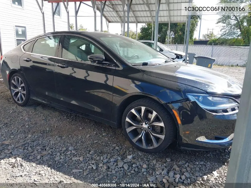 2015 Chrysler 200 C VIN: 1C3CCCCG6FN700166 Lot: 40569305