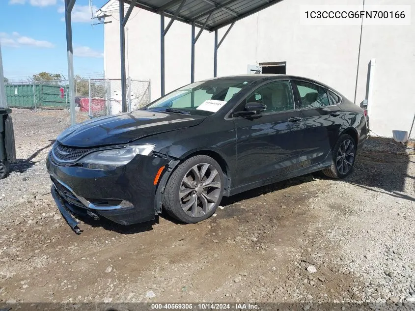 2015 Chrysler 200 C VIN: 1C3CCCCG6FN700166 Lot: 40569305