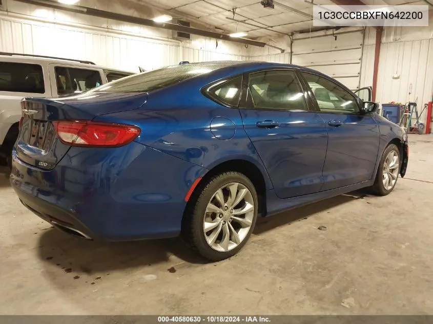 2015 Chrysler 200 S VIN: 1C3CCCBBXFN642200 Lot: 40580630