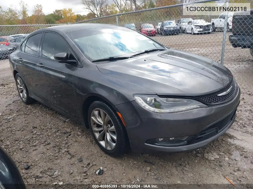 2015 Chrysler 200 S VIN: 1C3CCCBB1FN602118 Lot: 40595391