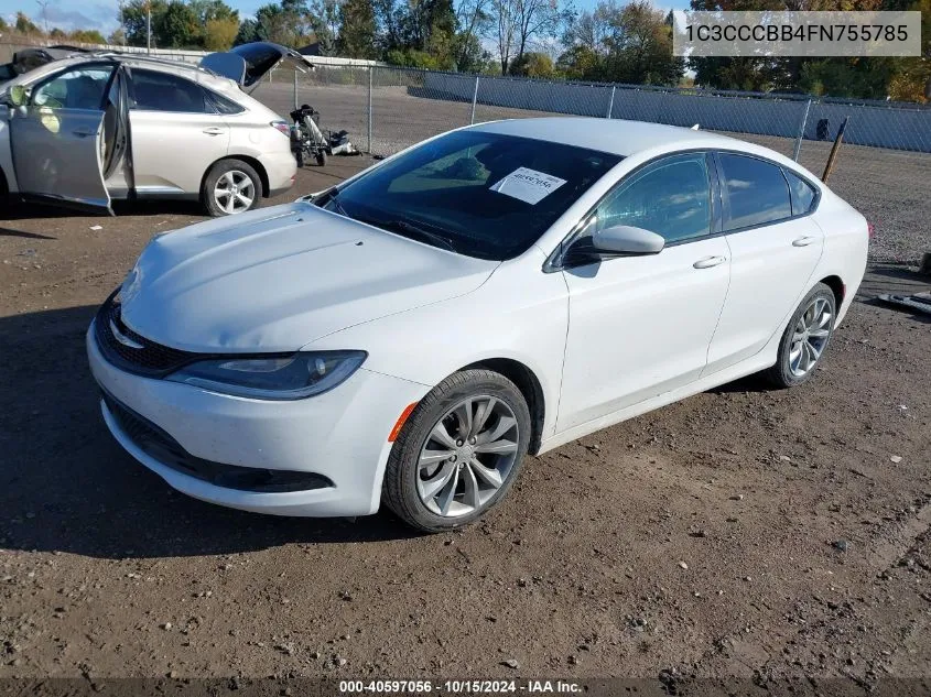 2015 Chrysler 200 S VIN: 1C3CCCBB4FN755785 Lot: 40597056