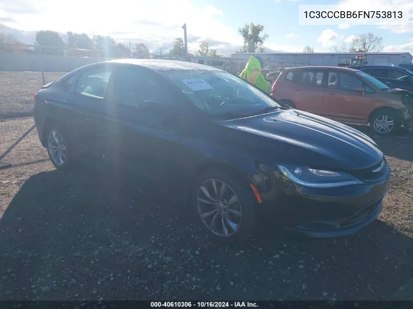 2015 Chrysler 200 S VIN: 1C3CCCBB6FN753813 Lot: 40610306