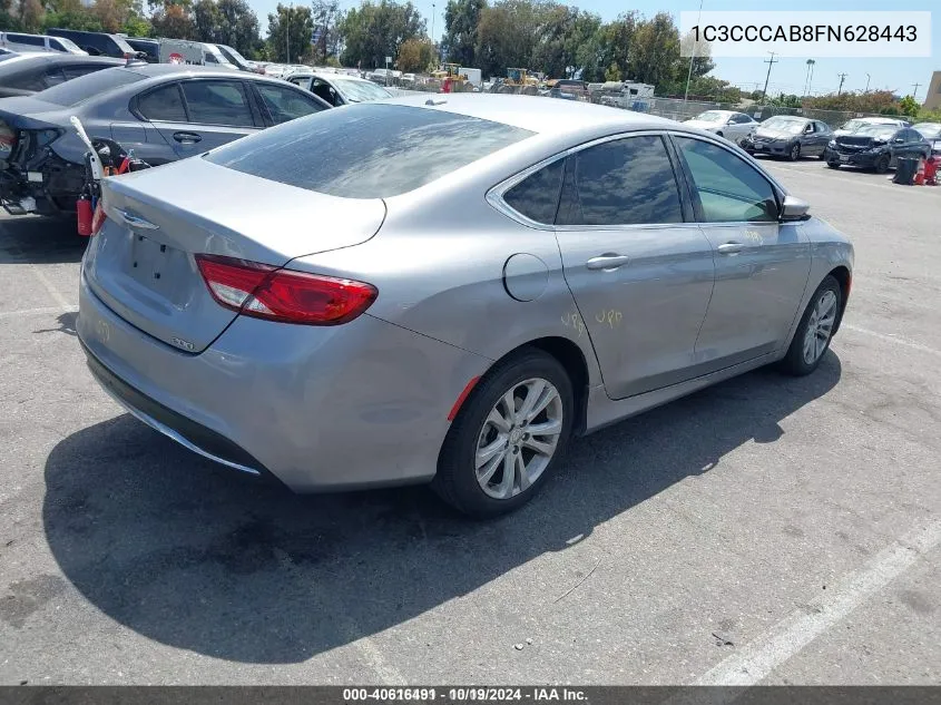 2015 Chrysler 200 Limited VIN: 1C3CCCAB8FN628443 Lot: 40616491