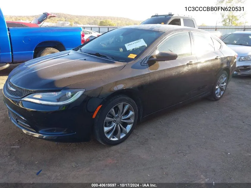 2015 Chrysler 200 S VIN: 1C3CCCBB0FN620531 Lot: 40619597