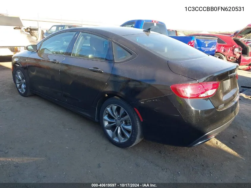 2015 Chrysler 200 S VIN: 1C3CCCBB0FN620531 Lot: 40619597