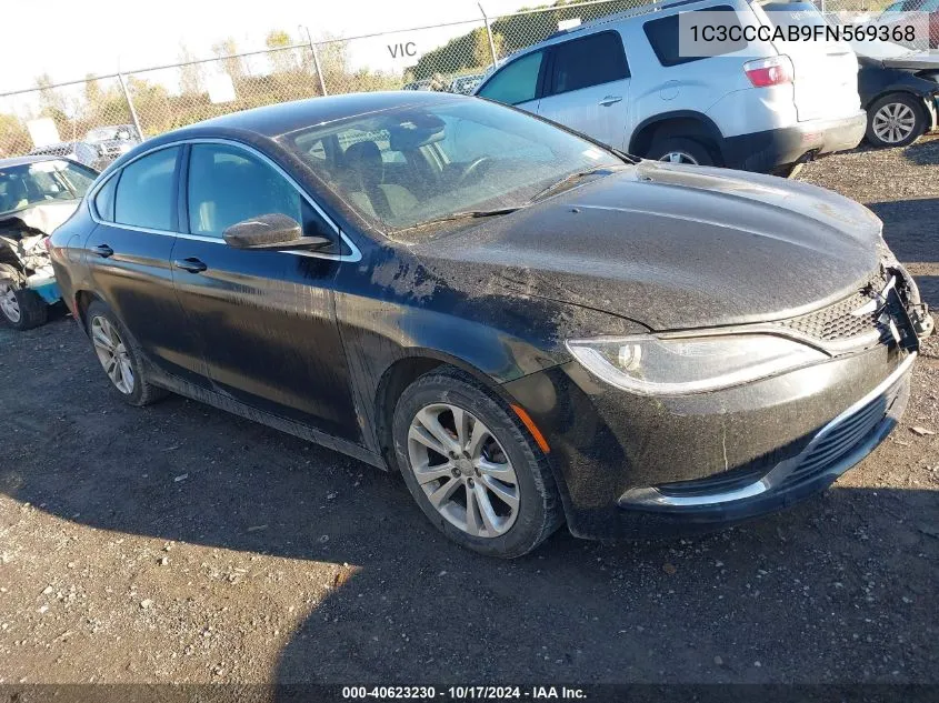 2015 Chrysler 200 Limited VIN: 1C3CCCAB9FN569368 Lot: 40623230