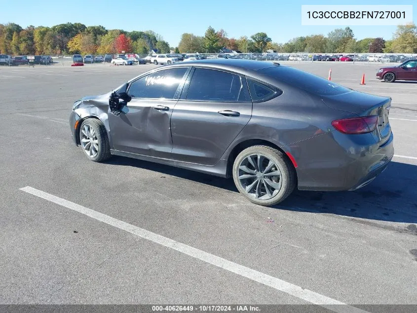 1C3CCCBB2FN727001 2015 Chrysler 200 S