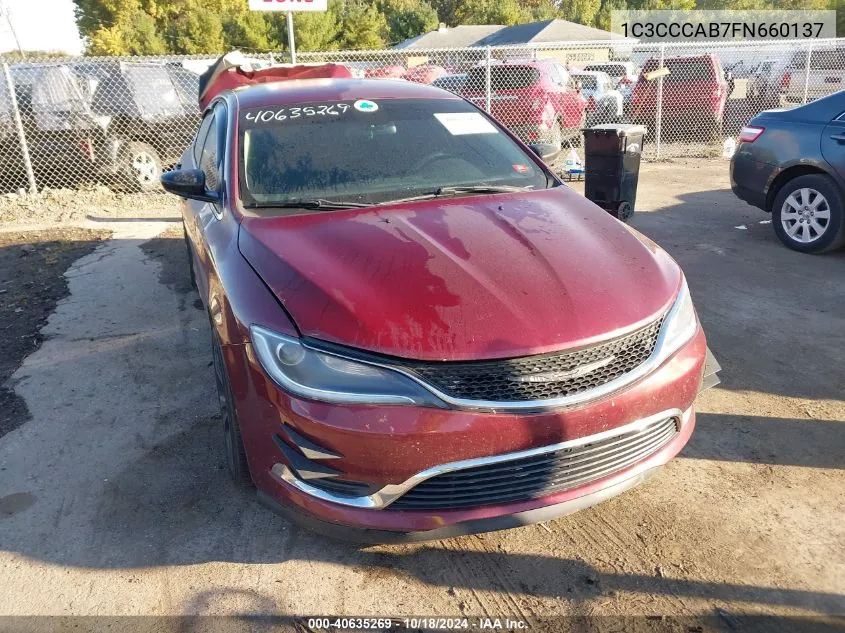 2015 Chrysler 200 Limited VIN: 1C3CCCAB7FN660137 Lot: 40635269