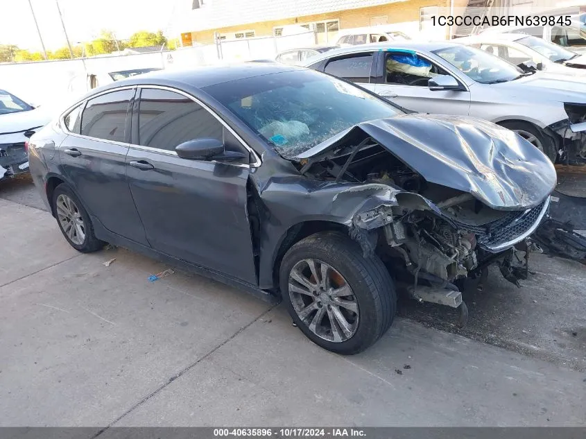 2015 Chrysler 200 Limited VIN: 1C3CCCAB6FN639845 Lot: 40635896