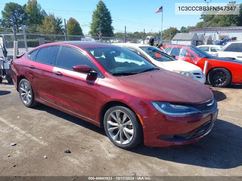 2015 Chrysler 200 S VIN: 1C3CCCBB3FN547347 Lot: 40641933