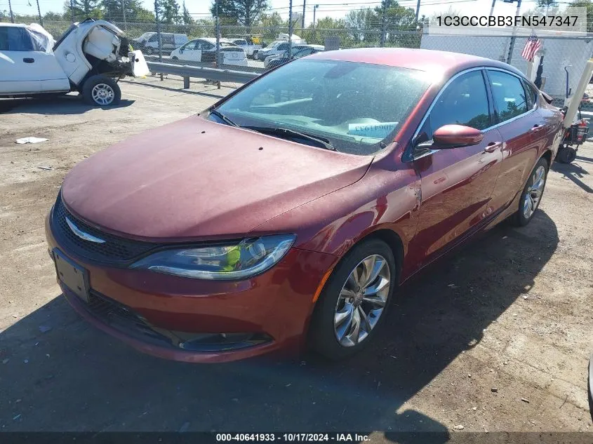 2015 Chrysler 200 S VIN: 1C3CCCBB3FN547347 Lot: 40641933