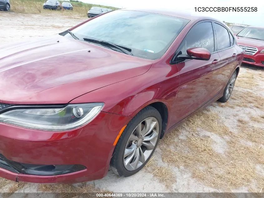 2015 Chrysler 200 S VIN: 1C3CCCBB0FN555258 Lot: 40644369