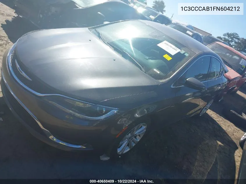 1C3CCCAB1FN604212 2015 Chrysler 200 Limited