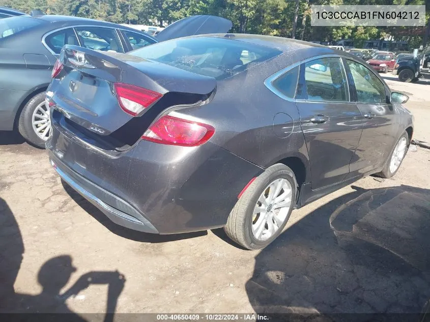 1C3CCCAB1FN604212 2015 Chrysler 200 Limited