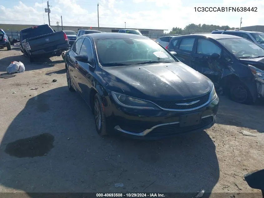 2015 Chrysler 200 Limited VIN: 1C3CCCAB1FN638442 Lot: 40693508