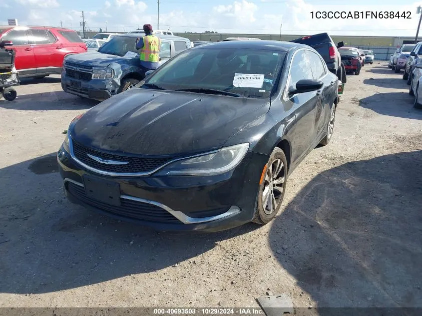 2015 Chrysler 200 Limited VIN: 1C3CCCAB1FN638442 Lot: 40693508