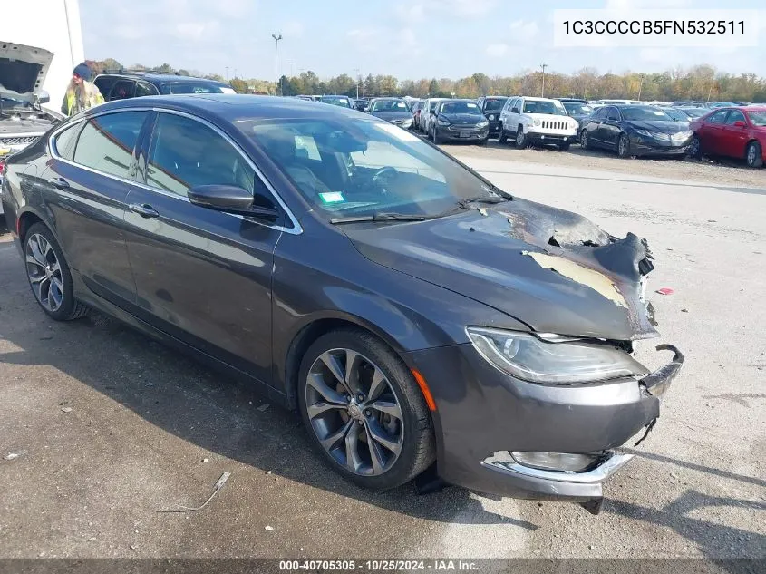 2015 Chrysler 200 C VIN: 1C3CCCCB5FN532511 Lot: 40705305