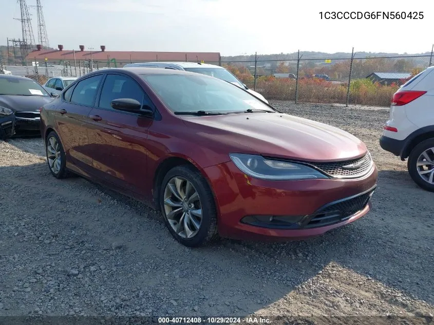 2015 Chrysler 200 S VIN: 1C3CCCDG6FN560425 Lot: 40712408