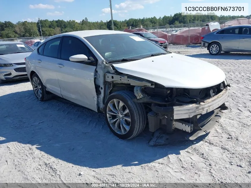 2015 Chrysler 200 S VIN: 1C3CCCBB0FN673701 Lot: 40717141