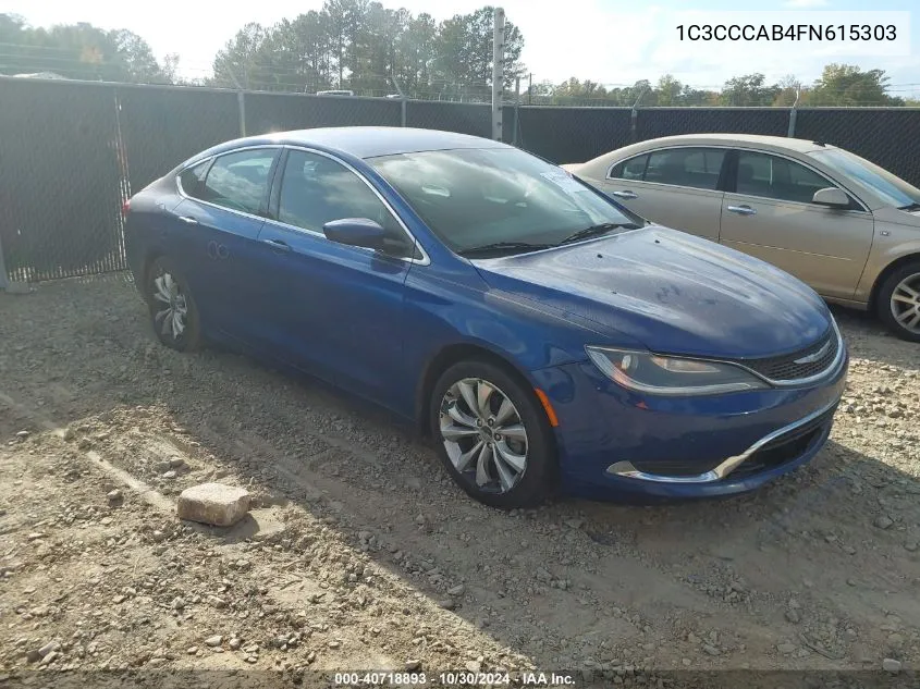 2015 Chrysler 200 Limited VIN: 1C3CCCAB4FN615303 Lot: 40718893