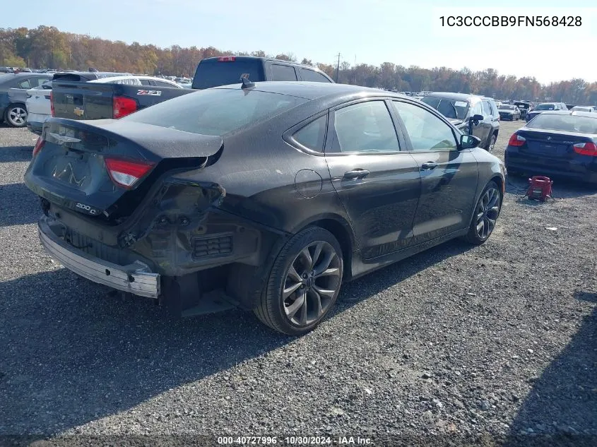 2015 Chrysler 200 S VIN: 1C3CCCBB9FN568428 Lot: 40727996