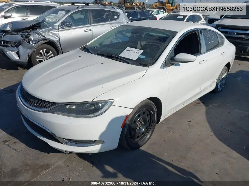 2015 Chrysler 200 Limited VIN: 1C3CCCABXFN658253 Lot: 40732988