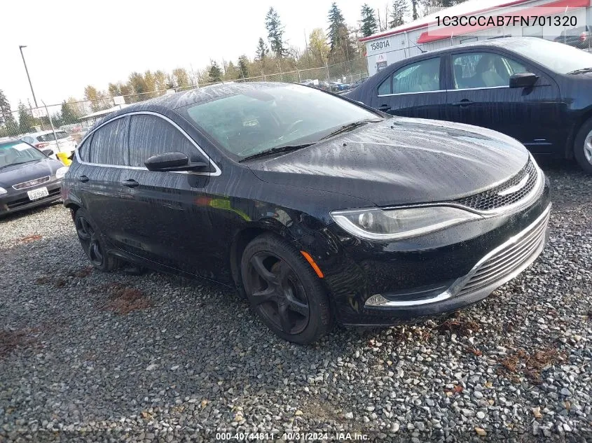 2015 Chrysler 200 Limited VIN: 1C3CCCAB7FN701320 Lot: 40744811