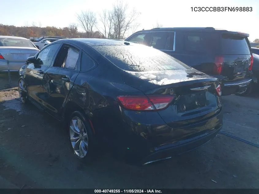 1C3CCCBB3FN698883 2015 Chrysler 200 S