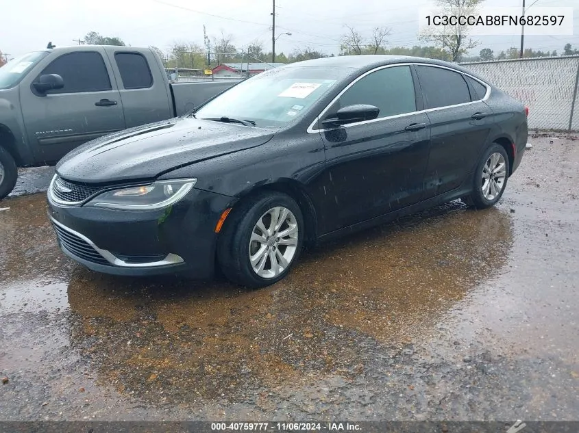 2015 Chrysler 200 Limited VIN: 1C3CCCAB8FN682597 Lot: 40759777