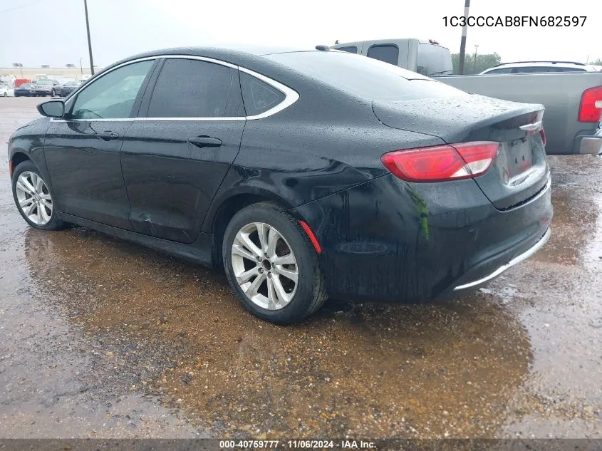 2015 Chrysler 200 Limited VIN: 1C3CCCAB8FN682597 Lot: 40759777