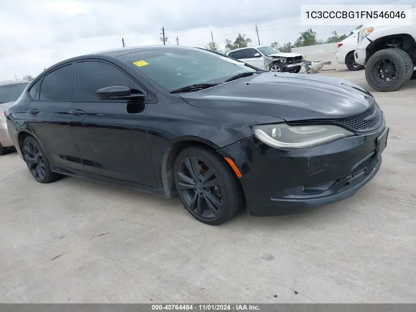 2015 Chrysler 200 S VIN: 1C3CCCBG1FN546046 Lot: 40764484