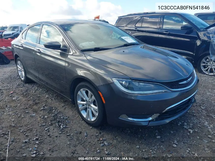 2015 Chrysler 200 Limited VIN: 1C3CCCAB0FN541846 Lot: 40781724