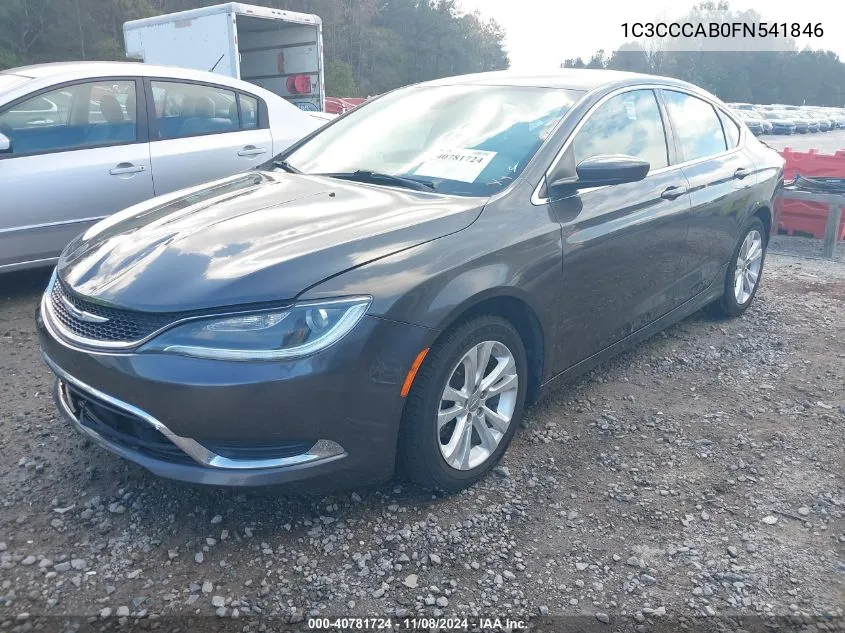 2015 Chrysler 200 Limited VIN: 1C3CCCAB0FN541846 Lot: 40781724