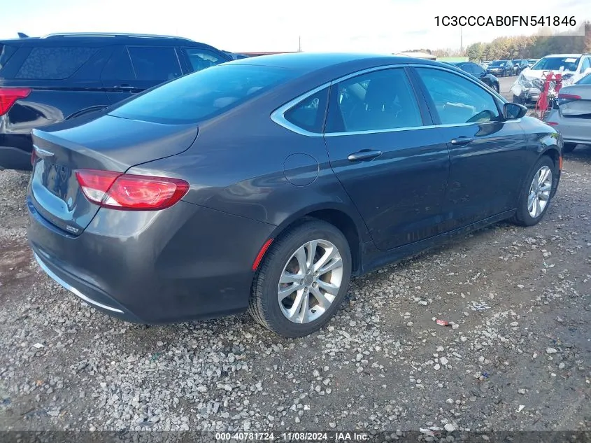 2015 Chrysler 200 Limited VIN: 1C3CCCAB0FN541846 Lot: 40781724