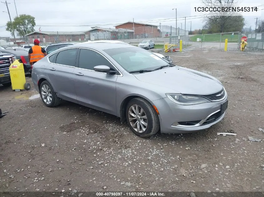 2015 Chrysler 200 C VIN: 1C3CCCCB2FN545314 Lot: 40798097