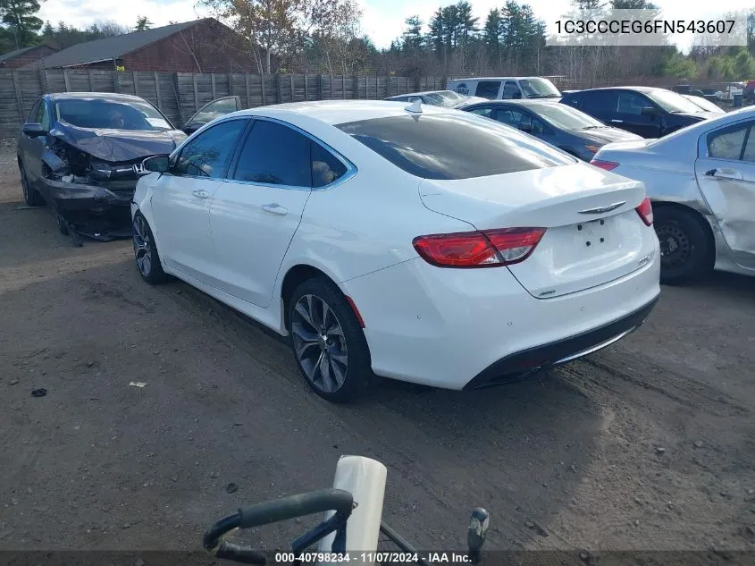 1C3CCCEG6FN543607 2015 Chrysler 200 C