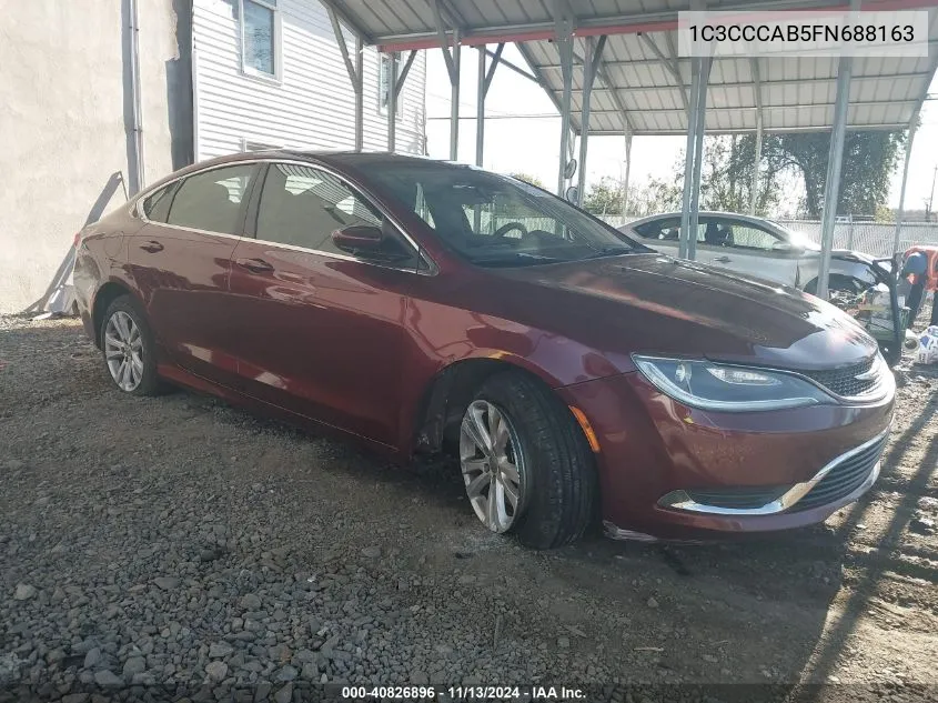 1C3CCCAB5FN688163 2015 Chrysler 200 Limited