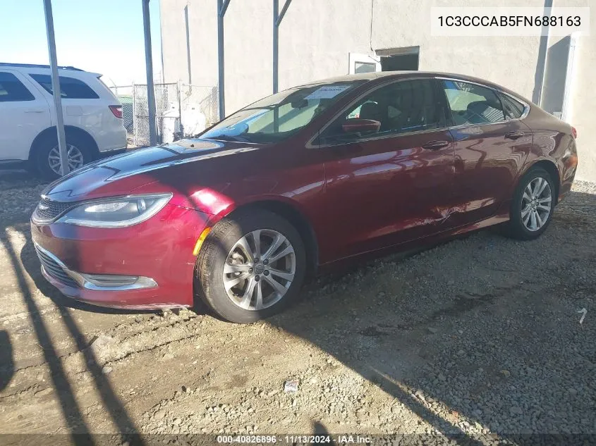 1C3CCCAB5FN688163 2015 Chrysler 200 Limited