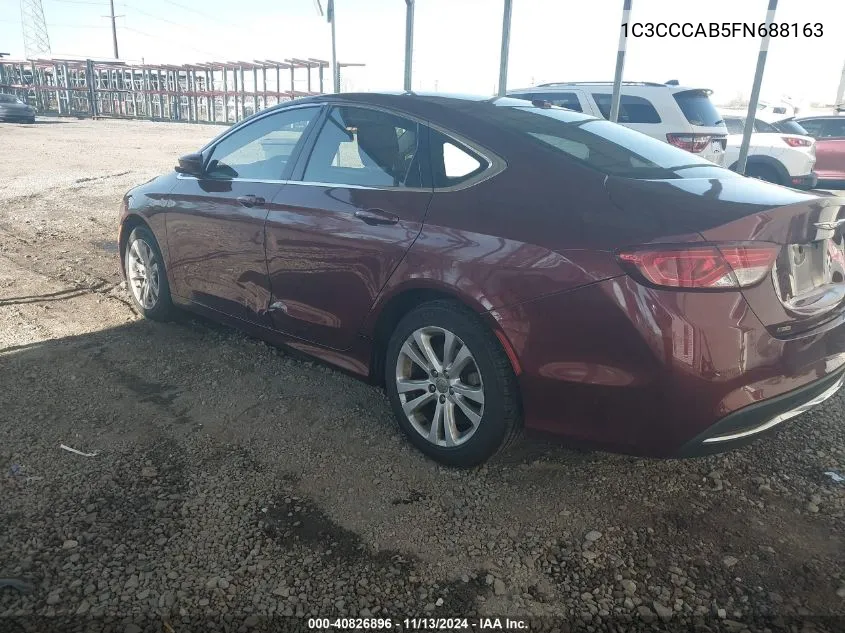 1C3CCCAB5FN688163 2015 Chrysler 200 Limited