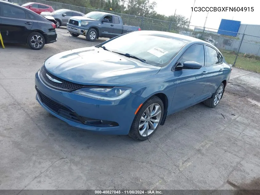 2015 Chrysler 200 S VIN: 1C3CCCBGXFN604915 Lot: 40827045