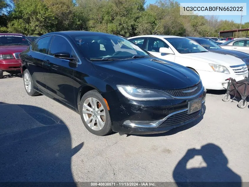 1C3CCCAB0FN662022 2015 Chrysler 200 Limited