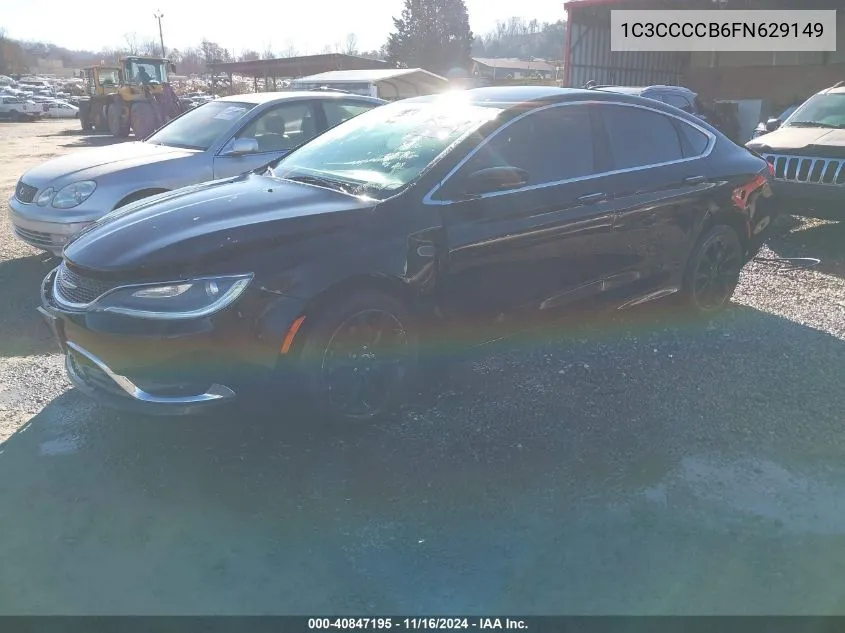 2015 Chrysler 200 C VIN: 1C3CCCCB6FN629149 Lot: 40847195