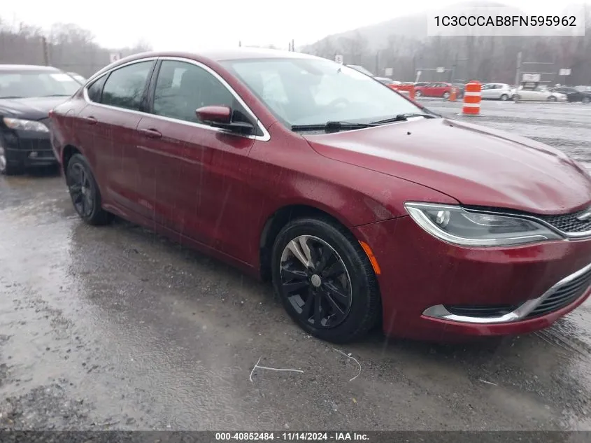 2015 Chrysler 200 Limited VIN: 1C3CCCAB8FN595962 Lot: 40852484