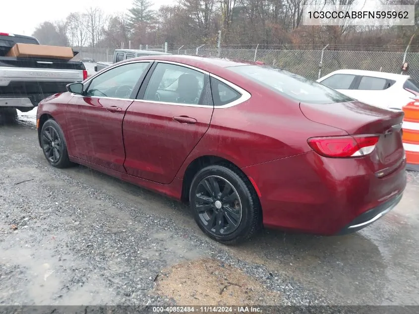 2015 Chrysler 200 Limited VIN: 1C3CCCAB8FN595962 Lot: 40852484