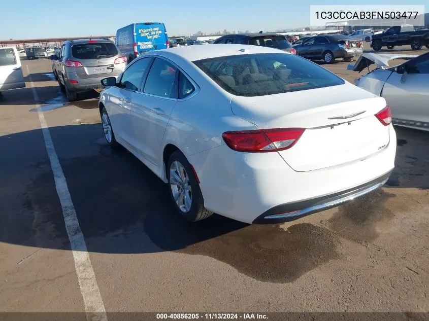 1C3CCCAB3FN503477 2015 Chrysler 200 Limited